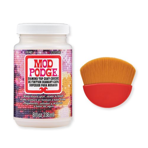 Mod Podge ® Diamond Top Coat & Brush Kit - PROMOMPDTC24